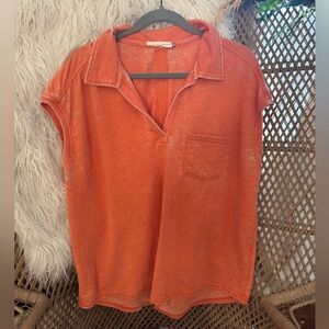 ☀️5 for $30☀️ Jane & Delancey Heathered Orange Top